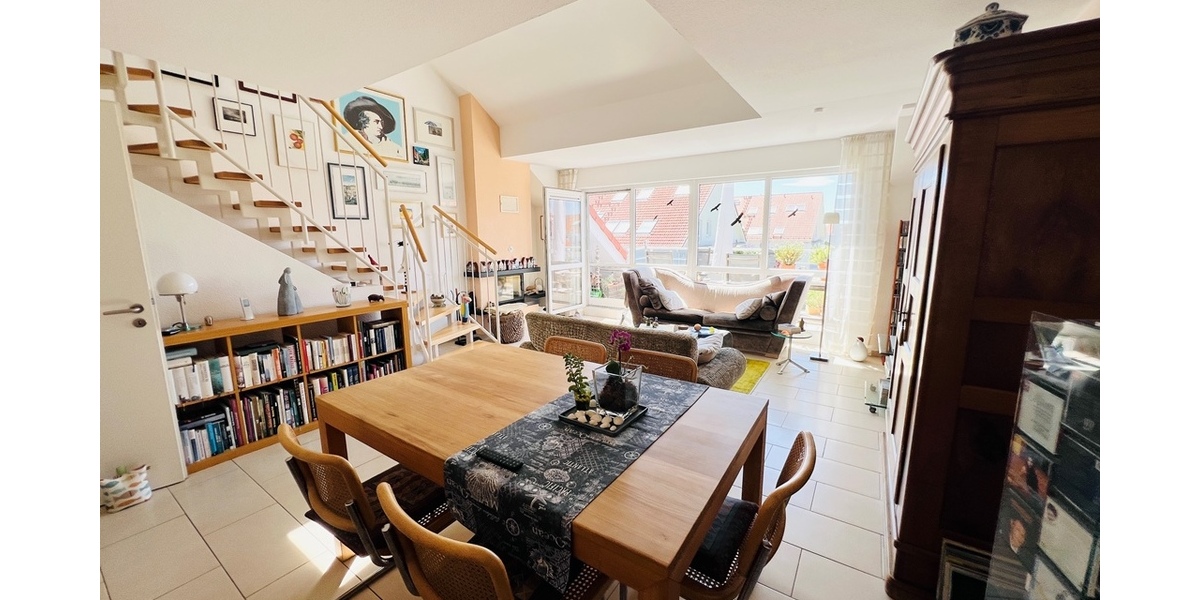 Frankfurt-Nied: Charmante 3-Zimmer-Maisonettewohnung mit Balkon! 3 zimmer