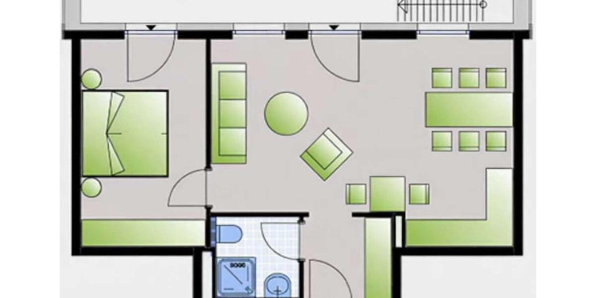 Etagenwohnung Steinbach (Taunus) - 2 Zimmer, 56 m&sup2;, 1.100&euro; | Angebot:25713298