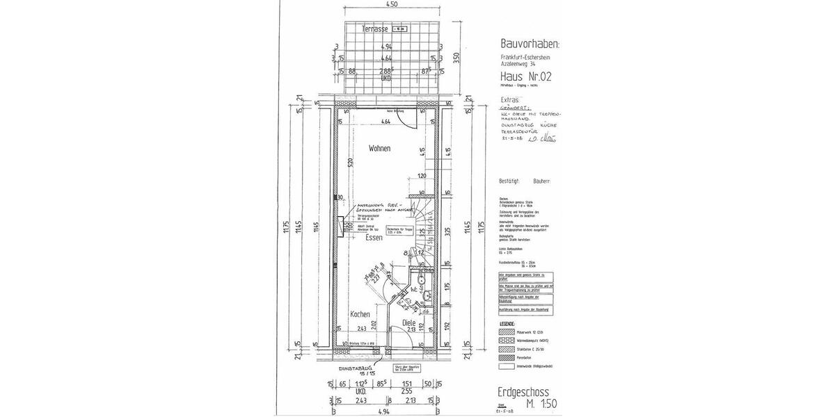 Reihenhaus Frankfurt am Main Eschersheim - 5 Zimmer, 101 m&sup2;, 590.000&euro; | Angebot:26415511