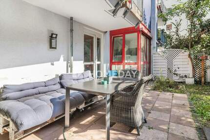 Moderne Gartenwohnung mit 3 Zimmern, Terrasse und Stellplatz am Sachsenhäuser Berg 3 zimmer