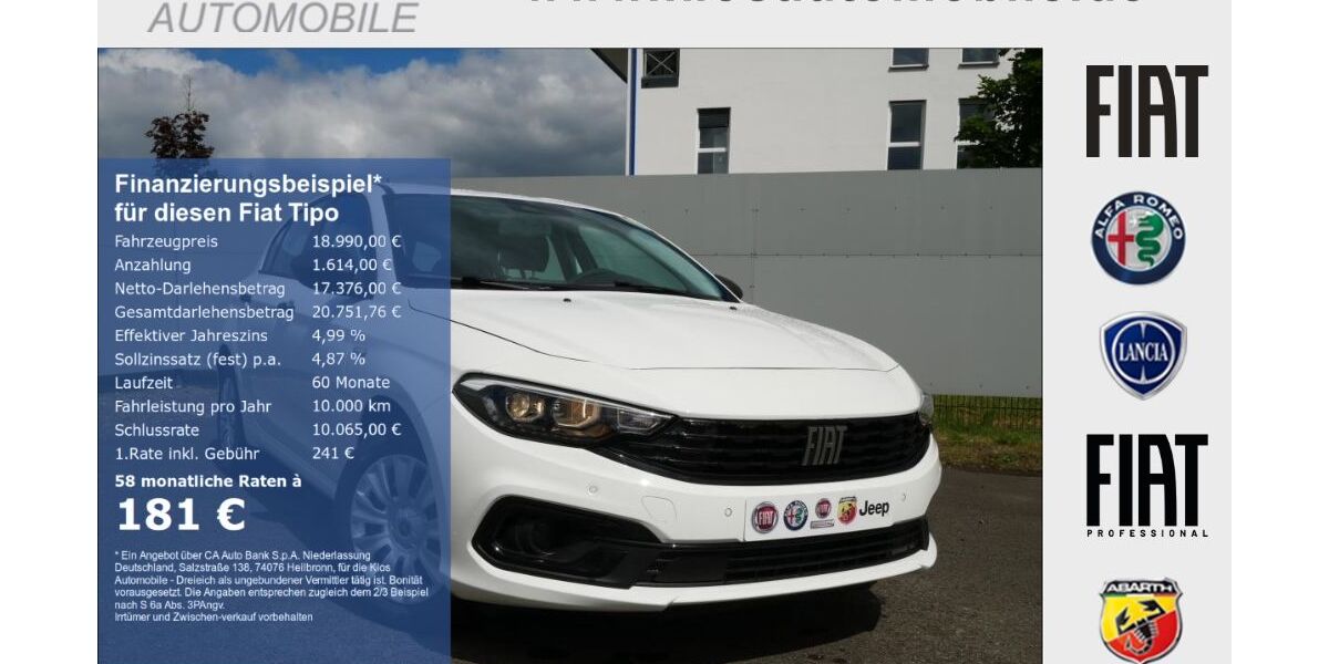 Fiat Tipo 15.175 km 18.990 &euro; Dreieich 63303