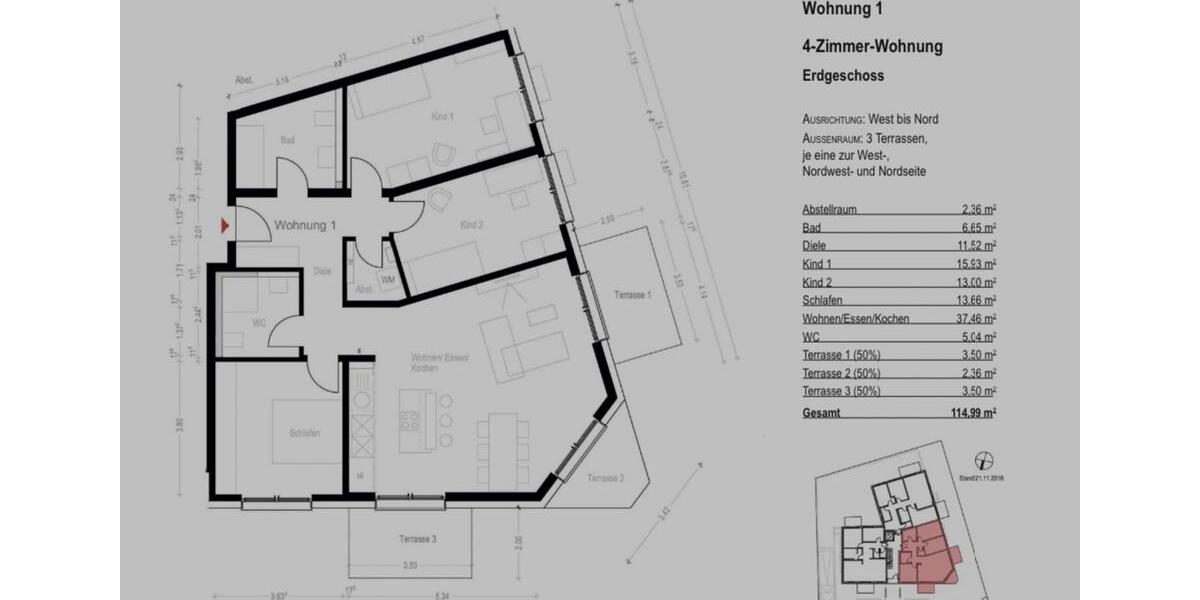 Erdgeschoßwohnung Offenbach am Main Buchrain - 4 Zimmer, 115 m&sup2;, 2.300&euro; | Angebot:26164185