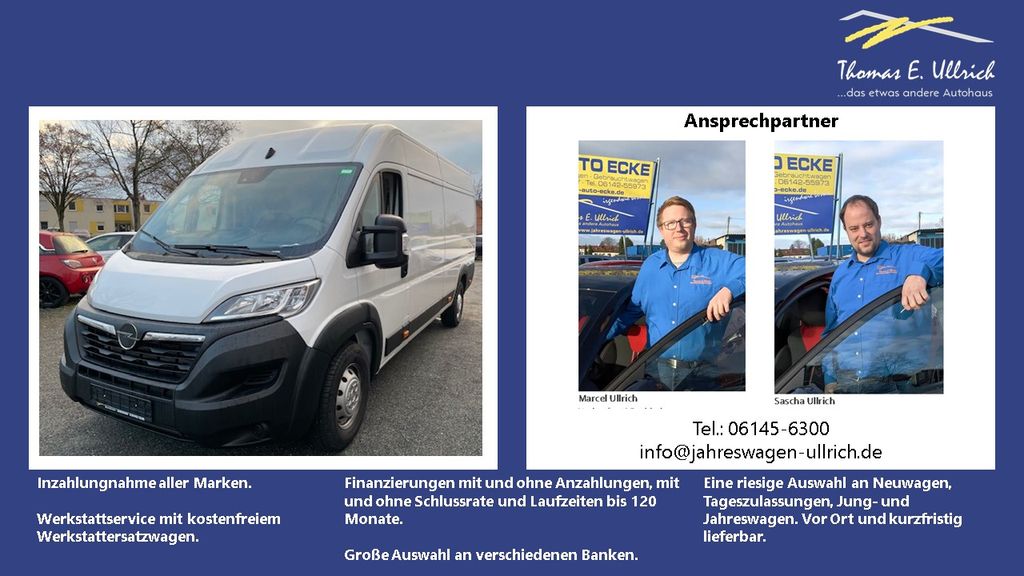 Opel Movano 4.500 km 27.995 &euro; Rüsselsheim 65428
