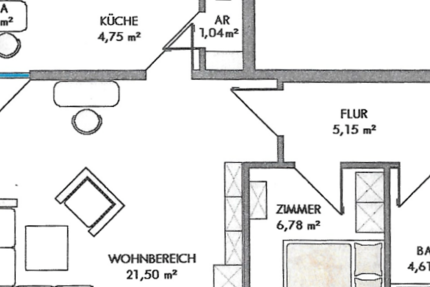 Wohnung Frankfurt Nord-Ost - 2 Zimmer, 47 m&sup2;, 458.000&euro; | Angebot:26194018