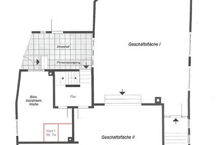 Zentrale Gewerbefläche mit großer Fensterfront zimmer
