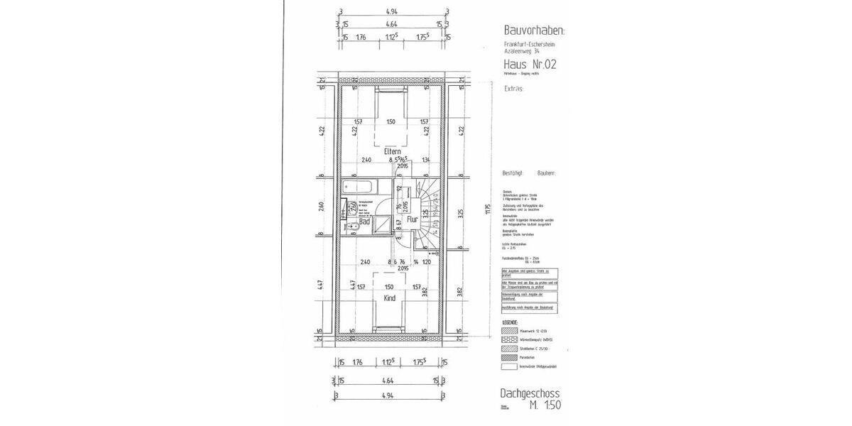Reihenhaus Frankfurt am Main Eschersheim - 5 Zimmer, 101 m&sup2;, 590.000&euro; | Angebot:26415511