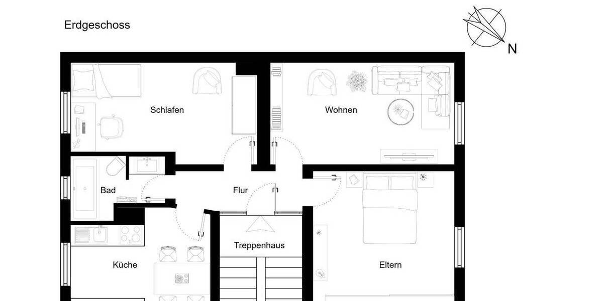 Etagenwohnung Frankfurt am Main Unterliederbach - 3 Zimmer, 67 m&sup2;, 290.000&euro; | Angebot:26043398