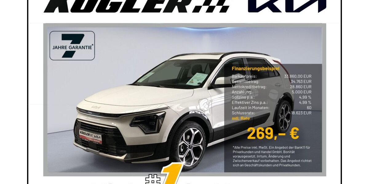 Kia Niro 22.580 km 32.860 &euro; Rosbach | Frankfurt Nord 61191
