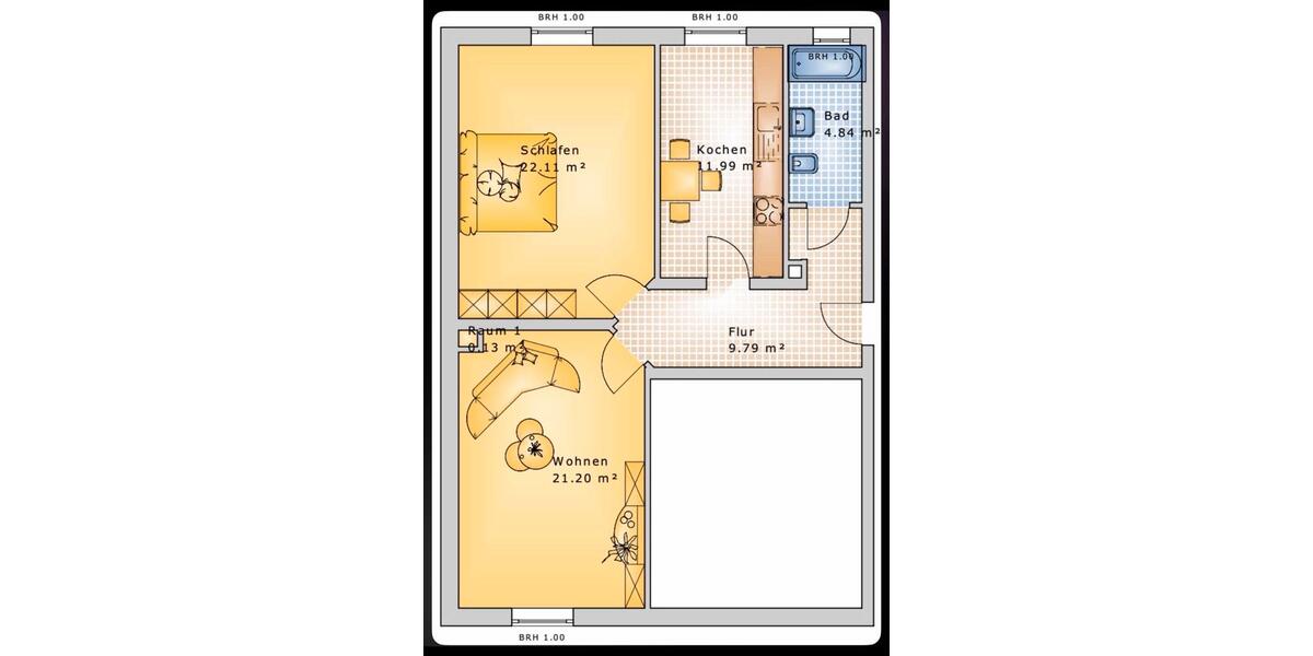 2-Zimmer-Wohnung in Darmstadt Innenstadt – 65 m² – ab sofort 2 zimmer