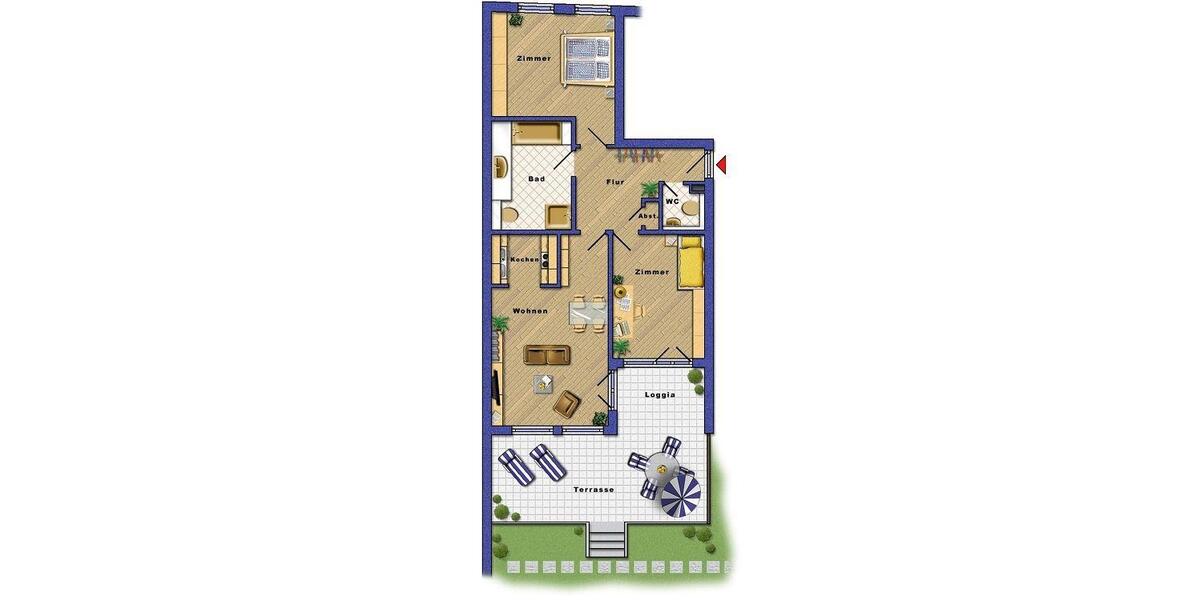 Dachgeschoßwohnung Frankfurt am Main Gutleutviertel - 3 Zimmer, 97 m&sup2;, 1.926&euro; | Angebot:25446753