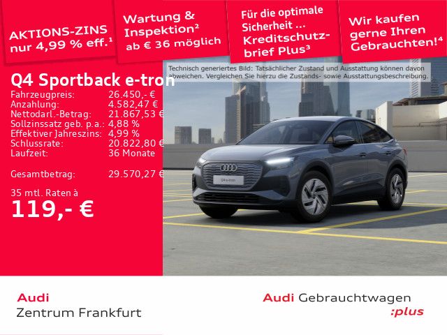 Audi Q4 e-tron 24.841 km 25.750 € Frankfurt am Main 60314