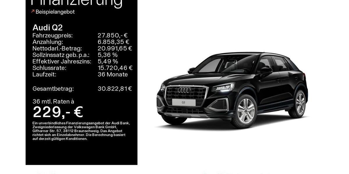 Audi Q2 45.939 km 27.850 &euro; Oberursel 61440