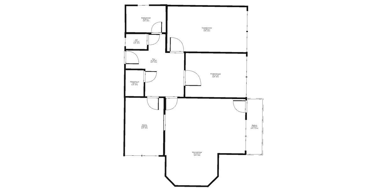 Etagenwohnung Kronberg im Taunus - 3 Zimmer, 79 m&sup2;, 960&euro; | Angebot:26366728
