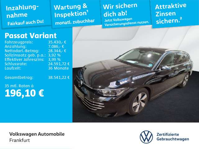 VW Passat 24.284 km 35.431 € Frankfurt 60326