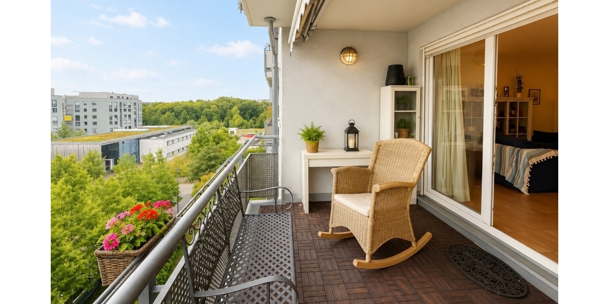 Großzügige 5-Zimmer-Wohnung mit zwei Balkonen in begehrter Lage am Rebstockpark - Etagenwohnung Frankfurt am Main Bockenheim | Angebot:26844880