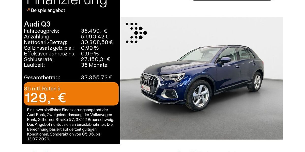 Audi Q3 17.724 km 34.490 &euro; Hofheim 65719
