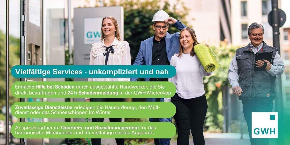 Etagenwohnung Frankfurt am Main Schwanheim - 2 Zimmer, 54 m&sup2;, 1.080&euro; | Angebot:25939593