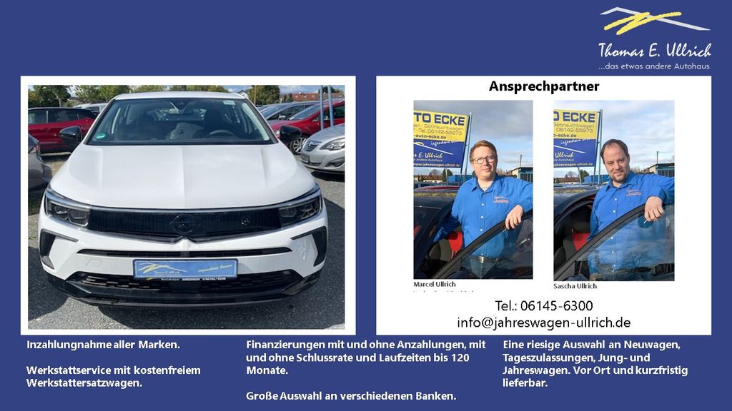 Opel Grandland (X) 25.000 km 22.355 &euro; Rüsselsheim 65428