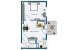 Etagenwohnung Frankfurt am Main Rödelheim - 2 Zimmer, 37 m&sup2;, 215.000&euro; | Angebot:26154481