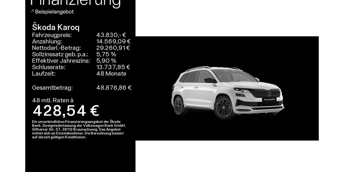 Skoda Karoq 3.500 km 43.830 &euro; Hofheim im Taunus 65719