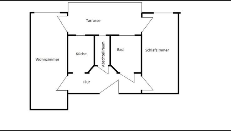 Erdgeschoßwohnung Büttelborn - 2 Zimmer, 60 m&sup2;, 1.200&euro; | Angebot:25475955
