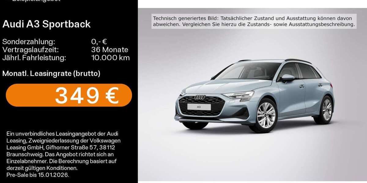 Audi A3 8.000 km 33.999 &euro; Mühlheim a. Main 63165