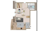 Etagenwohnung Bad Vilbel - 2 Zimmer, 48 m&sup2;, 239.000&euro; | Angebot:25928740