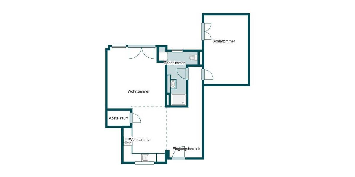 Etagenwohnung Weiterstadt Gräfenhausen - 2 Zimmer, 71 m&sup2;, 290.000&euro; | Angebot:26093637
