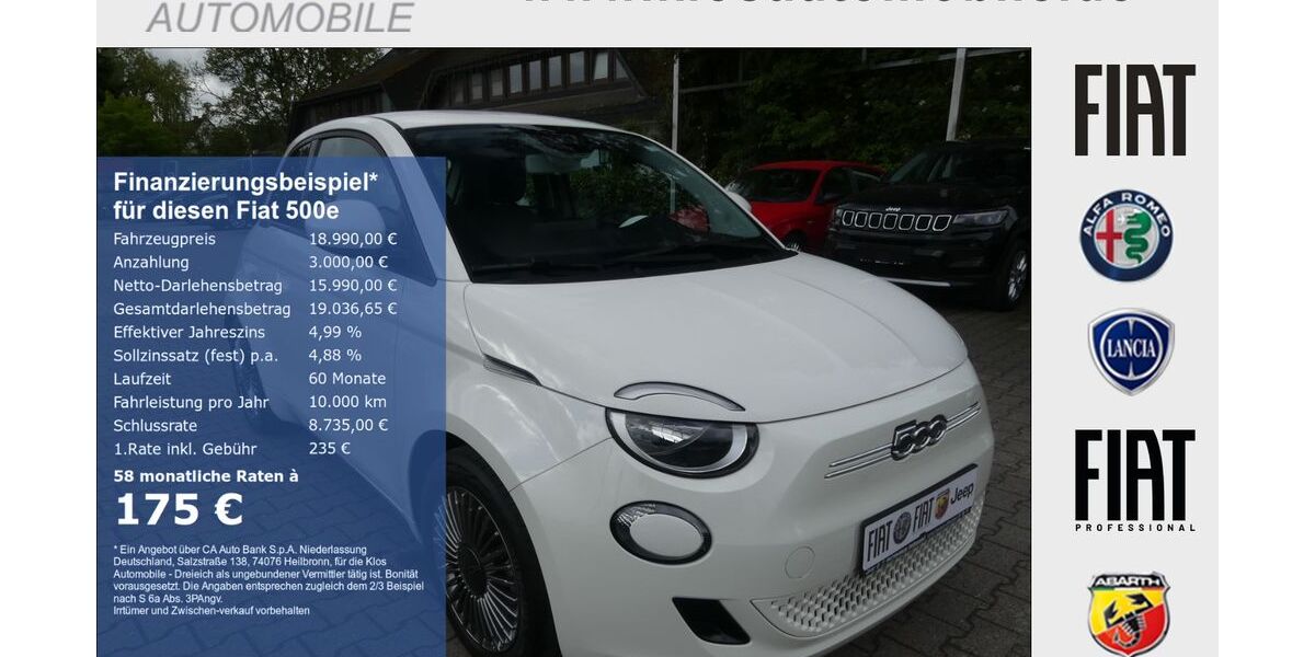 Fiat 500e 24.713 km 17.990 &euro; Dreieich 63303