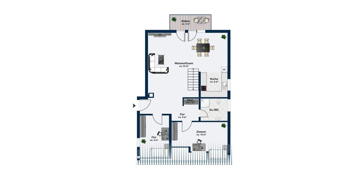 Etagenwohnung Usingen - 4 Zimmer, 93 m&sup2;, 299.000&euro; | Angebot:25214152