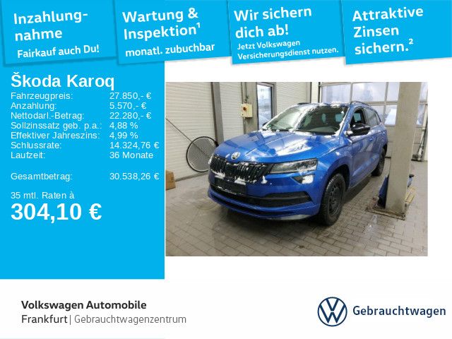Skoda Karoq 52.684 km 27.850 &euro; Frankfurt 60326