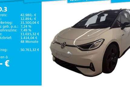 VW ID.3 15.695 km 42.980 € Hanau 63452