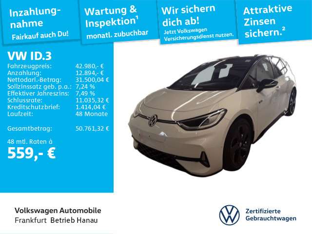 VW ID.3 15.695 km 42.980 € Hanau 63452