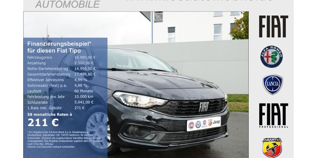 Fiat Tipo 16.750 km 15.990 &euro; Dreieich 63303