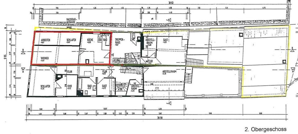 Etagenwohnung Friedberg (Hessen) - 2 Zimmer, 61 m&sup2;, 800&euro; | Angebot:26650715