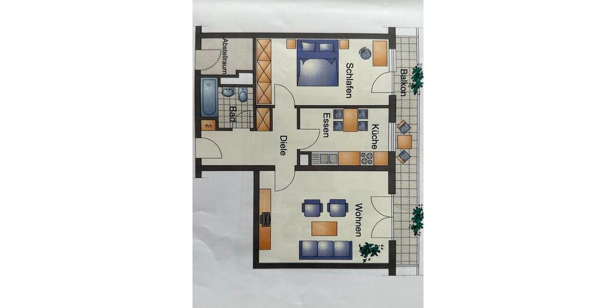Etagenwohnung Frankfurt am Main Eschersheim - 2 Zimmer, 65 m&sup2;, 206.000&euro; | Angebot:26664268