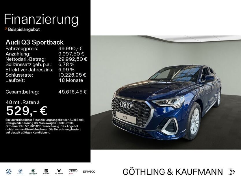 Audi Q3 17.500 km 38.990 € Hofheim 65719