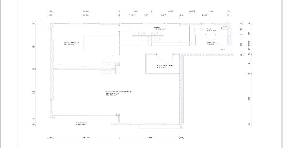 Terrassenwohnung Offenbach am Main Buchrain - 2 Zimmer, 104 m&sup2;, 570.000&euro; | Angebot:25396095