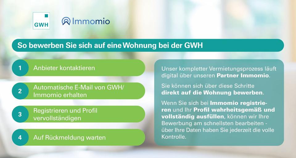 Etagenwohnung Darmstadt Bessungen - 2.5 Zimmer, 57 m&sup2;, 671&euro; | Angebot:25544472