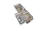 Etagenwohnung Offenbach am Main Bürgel - 2 Zimmer, 46 m&sup2;, 264.960&euro; | Angebot:26908461
