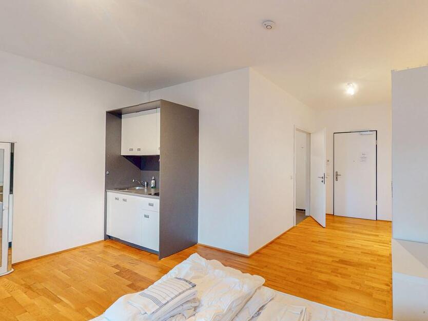 Teilmöbliertes 1-Zimmer-Apartment im Neubau zimmer