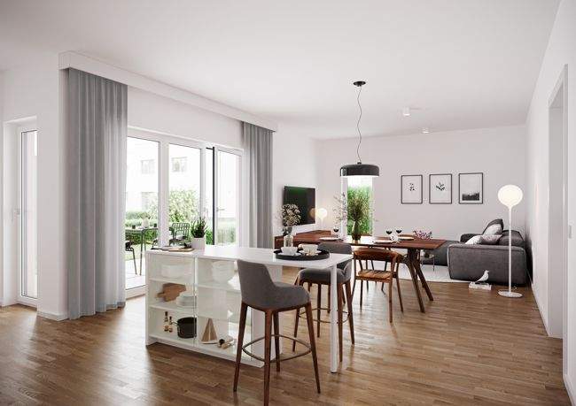 Etagenwohnung Hanau-Steinheim Steinheim - 2 Zimmer, 57 m&sup2;, 322.900&euro; | Angebot:25704379