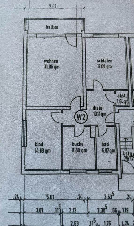 3- Zimmerwohnung zu vermieten, kernsaniert, Maintal- Hochstadt zimmer