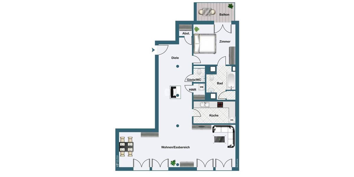 Etagenwohnung Frankfurt am Main Ostend - 2 Zimmer, 127 m&sup2;, 1.150.000&euro; | Angebot:26683594