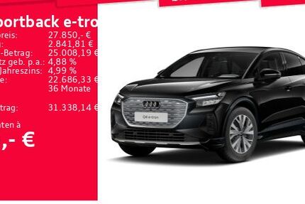 Audi Q4 e-tron 37.468 km 27.190 &euro; Frankfurt am Main 60326