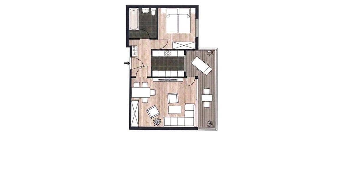 Etagenwohnung Bad Nauheim - 2 Zimmer, 53 m&sup2;, 237.000&euro; | Angebot:27219528
