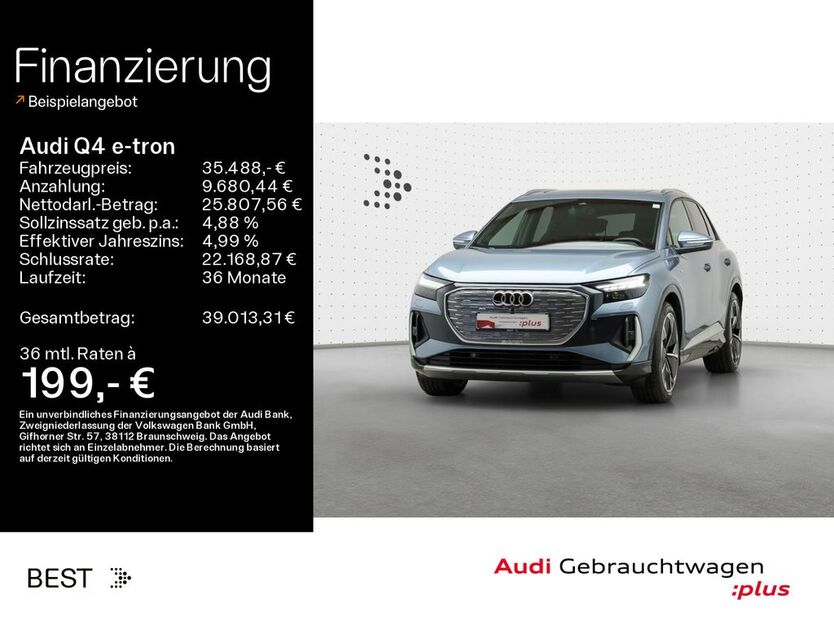 Audi Q4 e-tron 23.500 km 34.888 € Mühlheim 63165