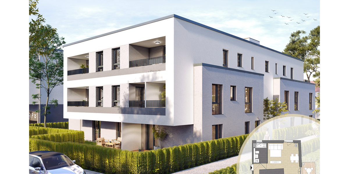 Etagenwohnung Hattersheim am Main Hattersheim - 1 Zimmer, 39 m&sup2;, 232.500&euro; | Angebot:24884720