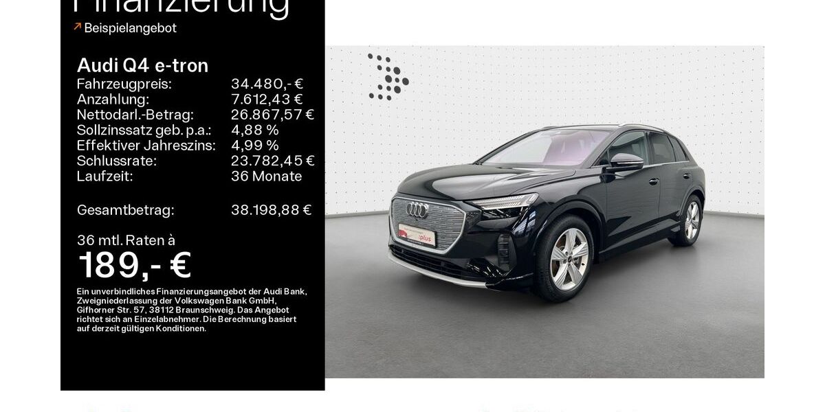 Audi Q4 e-tron 34.985 km 34.480 &euro; Hofheim 65719
