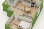 Etagenwohnung Dieburg - 2 Zimmer, 45 m&sup2;, 149.000&euro; | Angebot:26958577